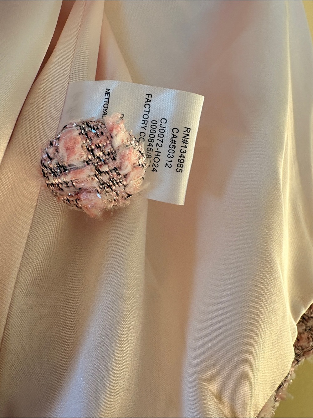 For Love & Lemons Pink Bouclé Pea Coat - Picture 7 of 7
